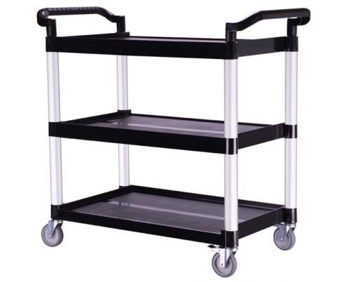 3-Shelf Rolling Service Cart, 390 lbs. Capacity   - Lot 555