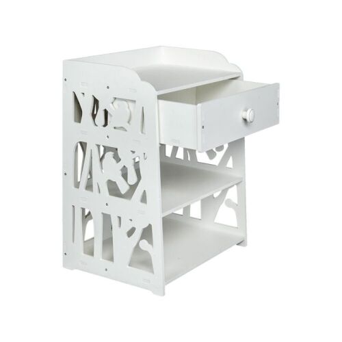 3 Tiers Wooden Bed Side End Table Nightstand Storage Shelf  - Lot 598
