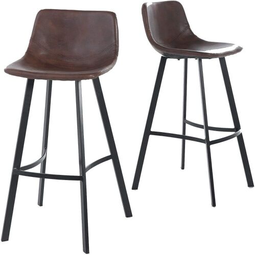 Christopher Knight Home Dax Snake Skin Brown Barstools, Set of 2  - Lot 636