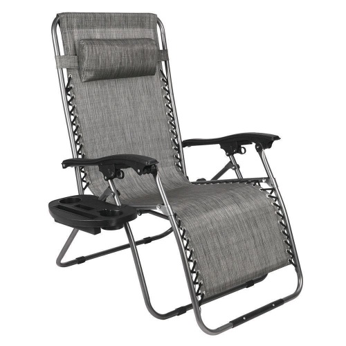 Bonnlo Zero Gravity Patio Lounge Chair w/ Cup Holder   - Lot 791