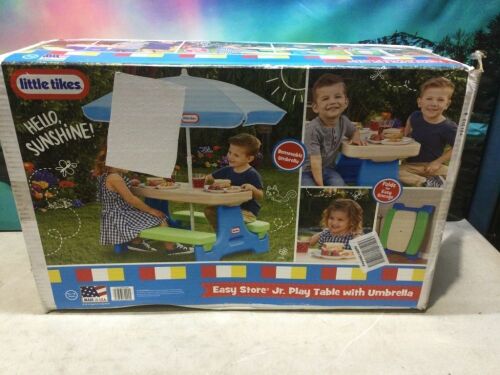 Little Tikes Easy Store Jr. Play Table with Umbrella - Lot 799