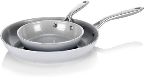TECHEF CeraTerra 8" & 12" Ceramic Nonstick Frying Pan Set - Lot 819