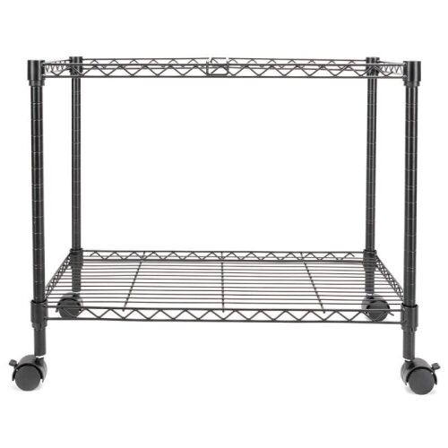 2 Tier Compact Mobile Letter/ Legal File Cart Storage Organizer - Lot 826