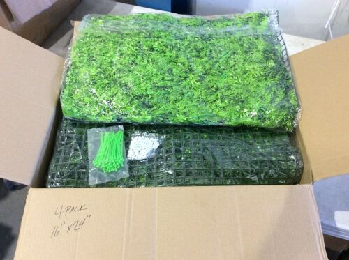 4 Pack Artificial Greenery Panels, 16" x 24"  - Lot 849