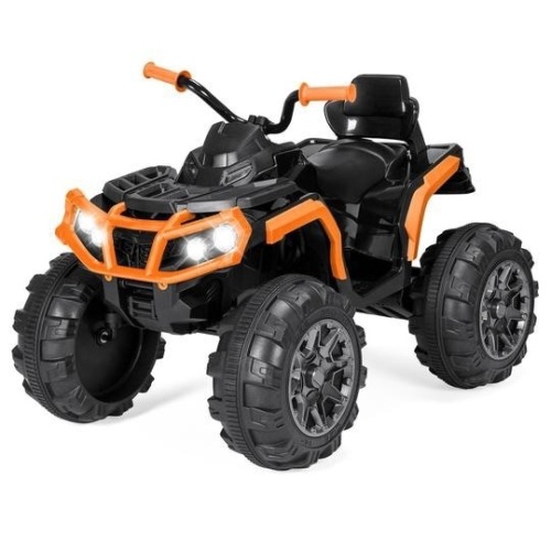 12V Kids 4-Wheeler Quad ATV Ride-On Car w/ 3.7mph Max, Headlights, AUX. Appears New - Lot 82
