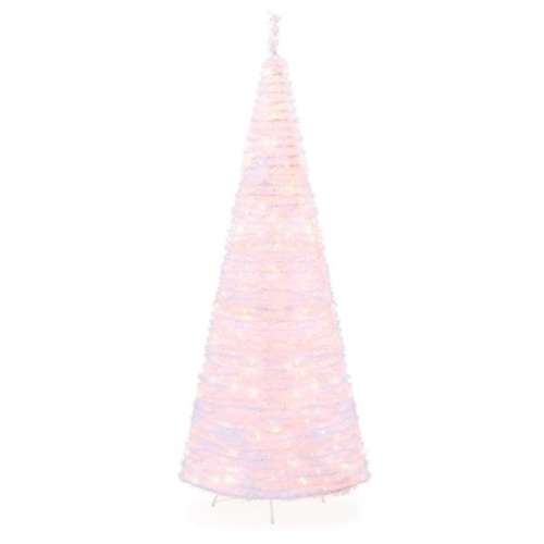 7.5ft Pre-Lit Pop-Up Artificial Christmas Tree w/ 450 Lights, Stand. Appears New - Lot 218