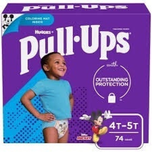Huggies Pull Ups Boys' Potty Training Pants, 4T-5T, 74 Ct - New - Lot 263
