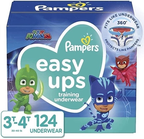 Pampers Easy Ups Training Pants Boys and Girls, Size 5, 124 Ct - New  - Lot 264