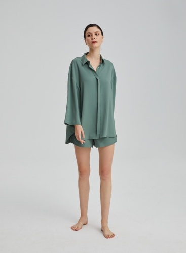 nap Loungewear Turn Down Collar Shirt Set Pajamas, Size Medium. Appears New. $138 Retail Value - Lot 319