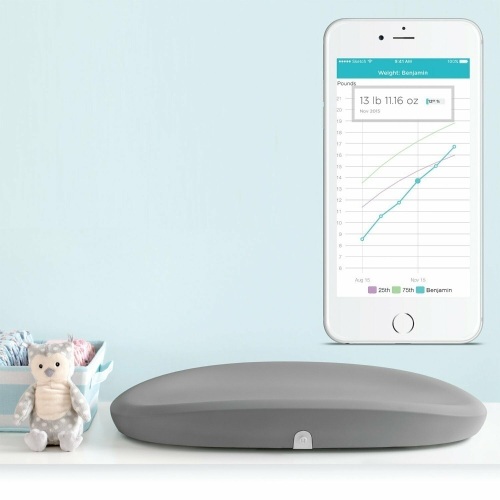 Hatch - Grow Smart Changing Pad and Scale - Gray. Appears New - Lot 328