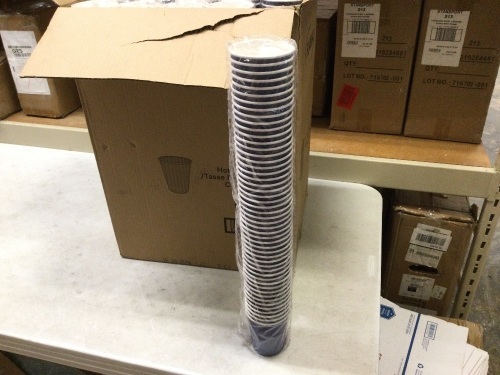 Case of (1000) 10 Oz Hot Liquid Disposable Cups - Lot 336