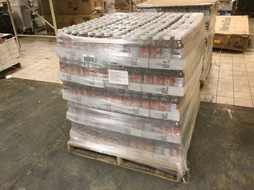 Pallet of (90) Cases of CBD Hemp Extract Infused Brewed Oolong Tea Herbal Elixir - Focus. Best by daye of 9/18/20 - Lot 370