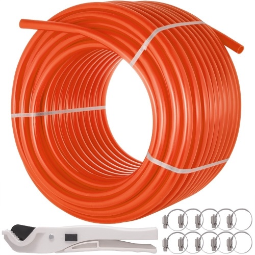 VEVOR Oxygen O2 Barrier PEX Tubing 3/4Inch 300 Feet Tube Coil - EVOH PEX-B Pipe for Residential Commercial Radiant Floor Heating PEX Pipe. Appears New - Lot 415