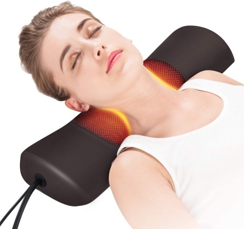 Boriwat Cervical Hot Compress Pillow, Neck Traction Pillow for Neck Pain Relief, R1 - Appears New - Lot 473