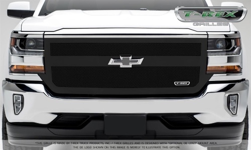 T-Rex Upper Class Series Grilles 51131 for Chevrolet Silverado 1500 1-Bar Replacement W/ Small Mesh Powdercoat Black - Appears New, High Retail Value - Lot 478