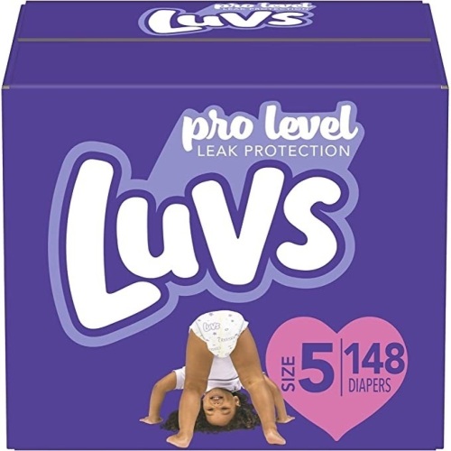 Luvs Triple Leakguards Disposable Baby Diapers, Size 5, 148 ct - New  - Lot 482
