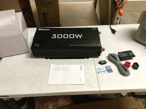 Renogy 3000W Inverter. Untested and Unknown Condition - Lot 494