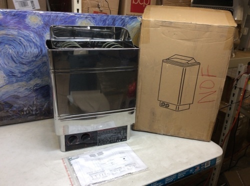 3KW, 220V Sauna Heater. Unknown Condition. E-Commerce Return - Lot 639