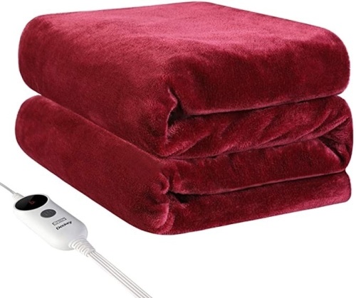 Deckey Electric Heated Blanket Throw 50” x 60”, 3 Heat Settings with Auto-Off, Machine Washable - E-Comm Return, Appears New, Untested - Lot 688
