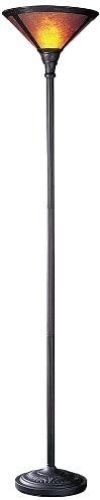 Cal Lighting BO-469 Floor Lamp with Mica Glass Shades, Rust Finish. NEW. $125 Retail Value - Lot 721