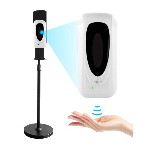 Automatic Hand Sanitizer Dispenser with Stand, Adjustable Height Large Capacity 33oz. Appears New - Lot 801a