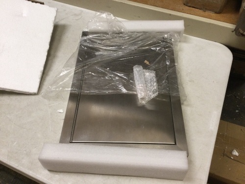 14" wide x 20" tall Stainless Steel BBQ Access Door. Appears New - Lot 836