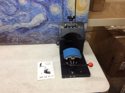 Heat Press for Hats. Powers Up, Not Tested Further. E-Commerce Return - Lot 853
