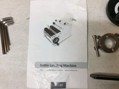 Semi-Automatic Bottle Labeling Machine. E-Commerce Return. Untested - Lot 861