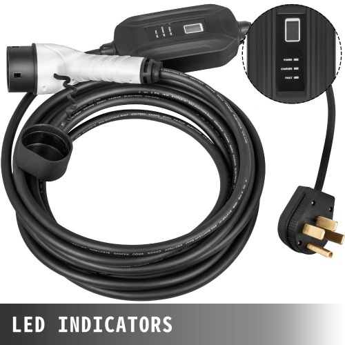 Universal Electric Car Charger 14-50 Plug Level2 220V EV BOLT IEC62196 Connector. Appears New. Untested E-Commerce Return - Lot 862