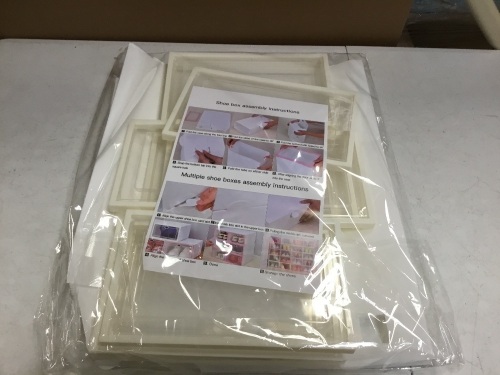 Plastic Stackable Shoe Storage Boxes - Appear New - Lot 897