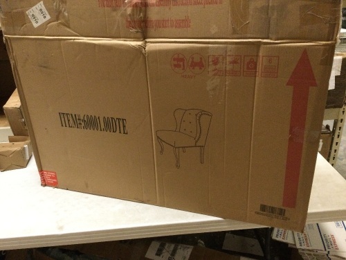 Lot of (1) Teal Upholstered Dining Chair. Appears New - Lot 906