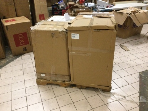 Lot of (4) Small Commercial Style Ice Makers. Unknown Condition E-Commerce Returns. May contain Broken or Incomplete Units.  - Lot 909