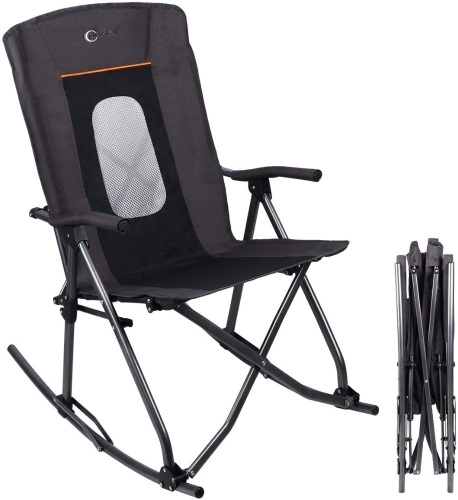 PORTAL Oversized Quad Folding Camping Rocking Chair. Appears New - Lot 942