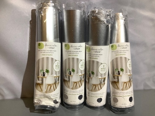 Lot of (4), Devine Color Peel and stick removable stripes, "41x20", E-commernce Return  - Lot 131