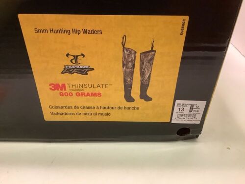 5mm Hunting Hip Waders, 13, Appears New - Lot 147