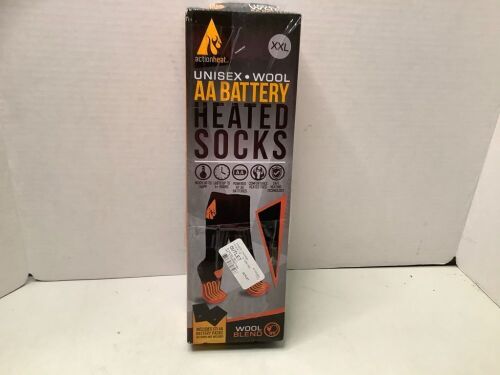Action Heat Battery Heated Socks, XXL, Appears New - Lot 155
