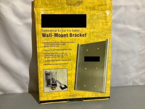 Commercial Ez-Cut Fry Cutter Wall-Mount Bracket, Appears New - Lot 199