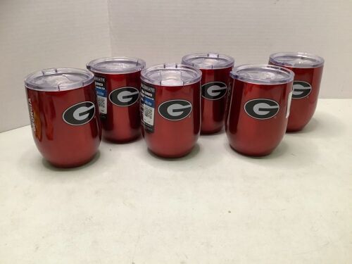 Lot of (6) 16 oz Curved Ultra Tumbler, Georgia, Appears New - Lot 263