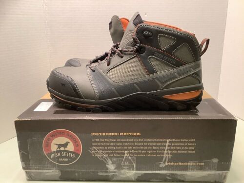 Irish Setter Men's Rockford Safety Toe Work Hikers, 10.5, Appears New - Lot 338