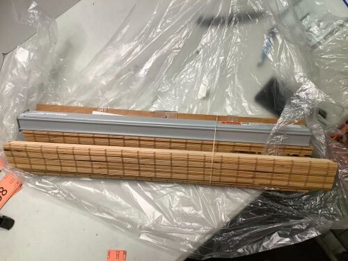 Natural Bamboo Shades, Appears New - Lot 341