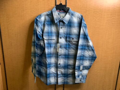 Bob Timberlake Blue Plaid Flannel, Xl, Appears New - Lot 378