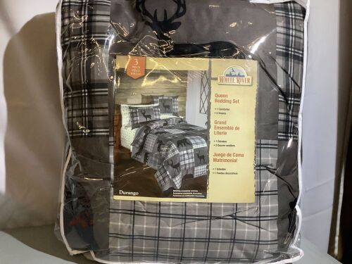 White River Queen Bedding Set, Appears New - Lot 476