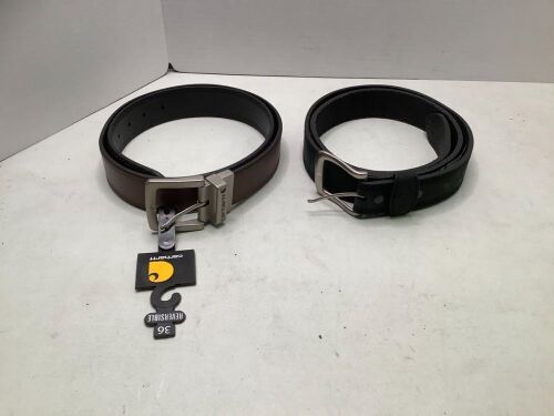 Lot of (2) Carhartt Belts, 36, 42 Appears New - Lot 498