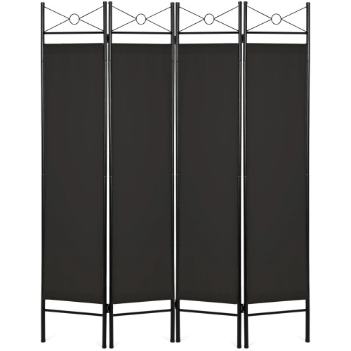4-Panel Folding Privacy Screen Room Divider Decoration Accent, 6ft - Lot 1351