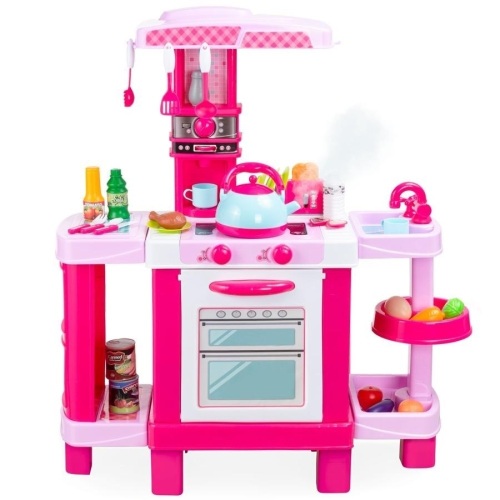 Pretend Play Kitchen Toy Set for Kids with Water Vapor Teapot - Lot 1521