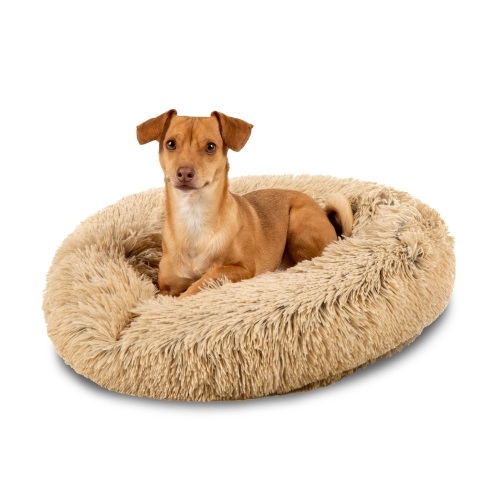 Self-Warming Shag Fur Calming Pet Bed w/ Water-Resistant Lining - 23in - Lot 2168