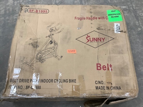 Sunny Belt Drive Pro II Indoor Cycling Bike - Lot 2224