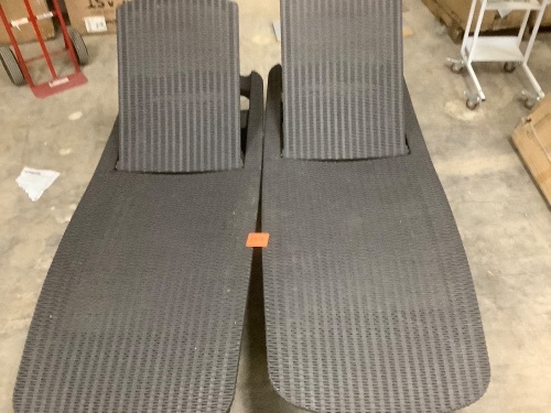 Set of 2 Wicker Lounge Chairs - Lot 2309
