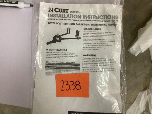 Curt Trunnion Bar Weight Distribution System - Lot 2338