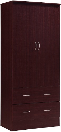 Red Mahogany 2 Door Wardrobe - Lot 2342
